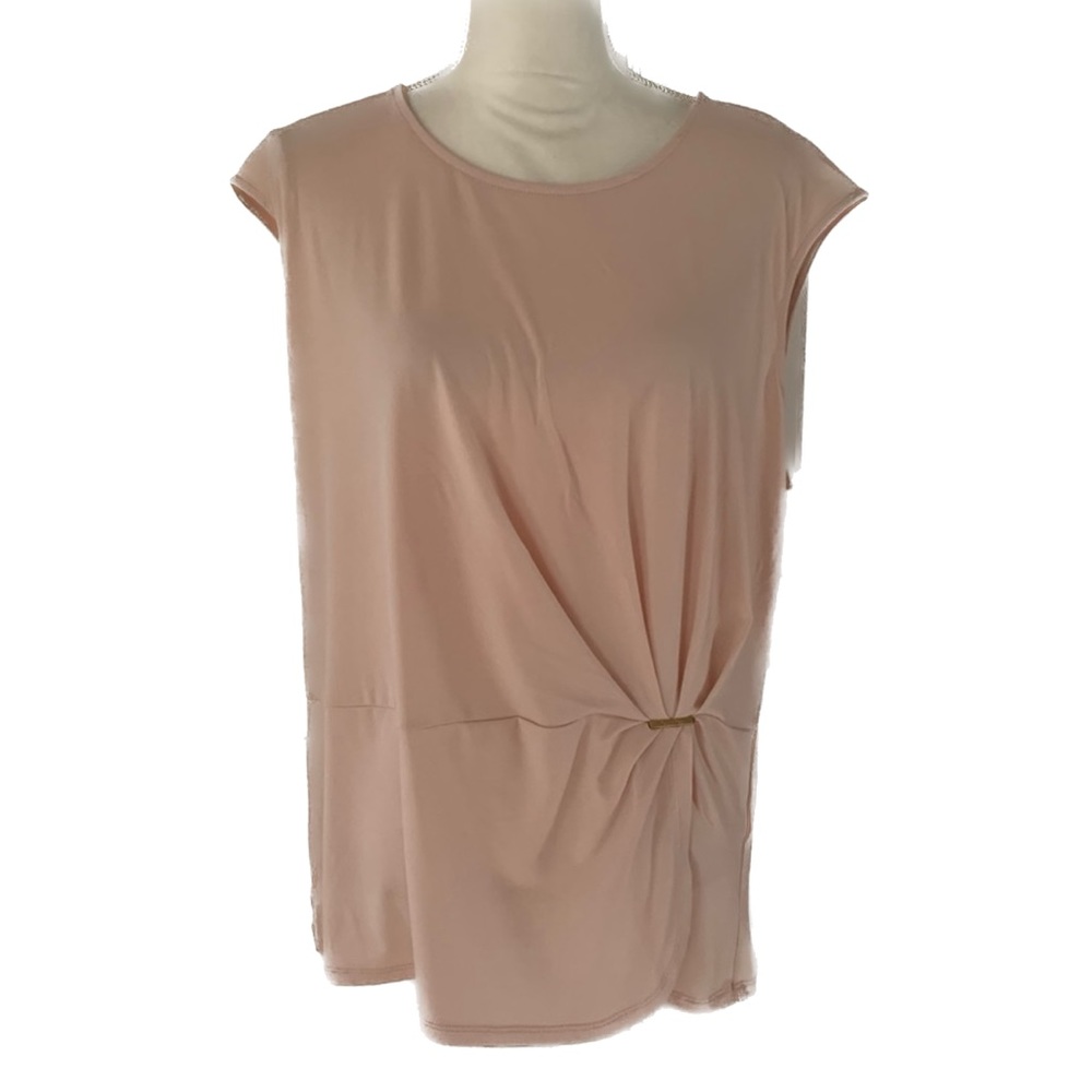 CALVIN KLEIN Twist Side Pale Pink Top